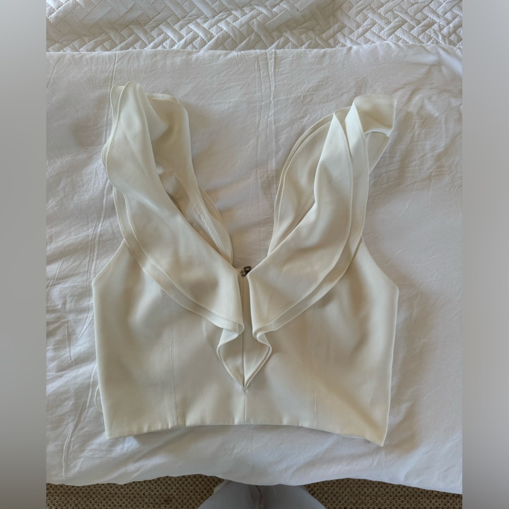 ALICE AND OLIVIA RUFFLE TOP!